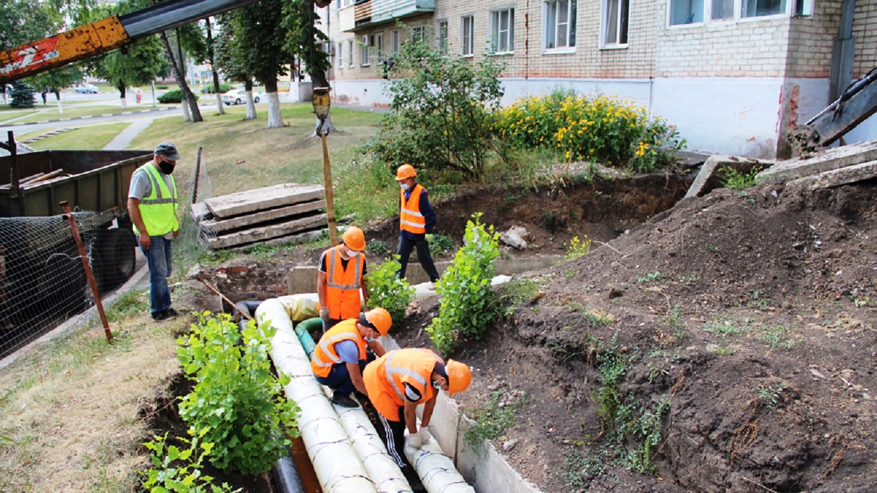 «Квадра» завершает реконструкцию теплосетей по ул. Лазарева в Губкине